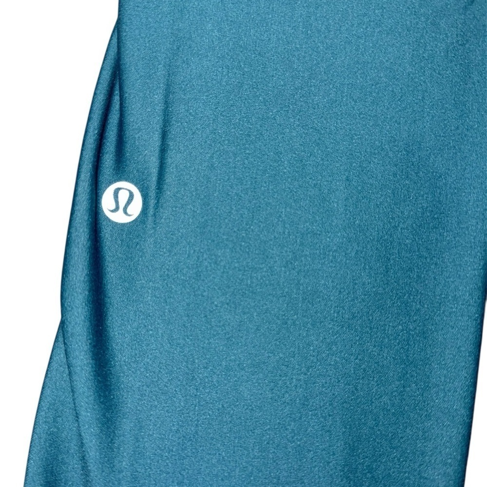 Teal Fleece Lined Lululemon Leggings - Picture 3 of 4